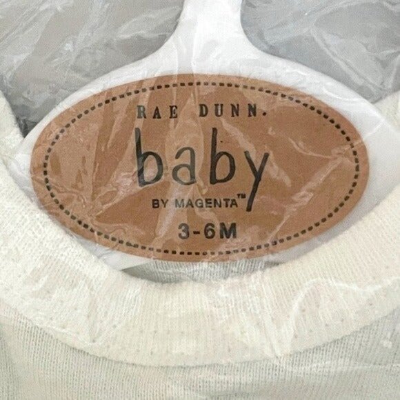 🌺 Rae Dunn Baby White Adorable I Woke Up Like This Outfit + Hat 3-6 Months NWT - Picture 9 of 10